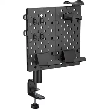 MOZOS OA1 Perforated Board Desk Organizer, Black, Steel