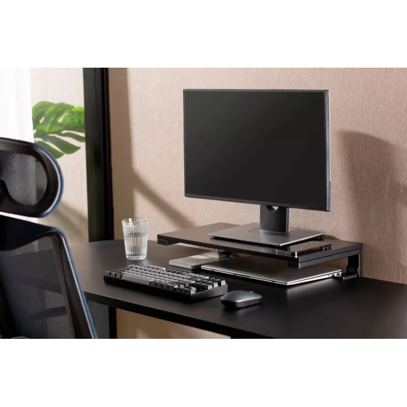 MOZOS Ergo Clamp Riser Monitor Laptop Stovas Juodas 600x260mm