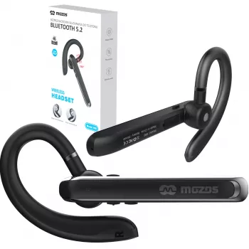 MOZOS 880 Belaidė Bluetooth 5.2 ausinė su mikrofonu, juoda