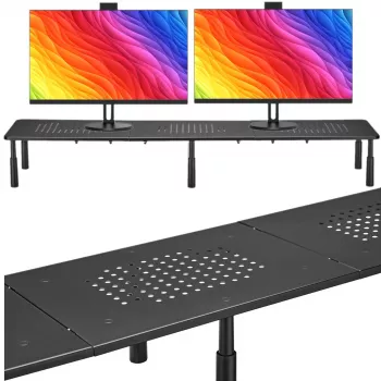MOZOS SPM2 Dvigubo monitoriaus pakėlimo stovas 1000x230x120 mm juodas