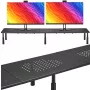 MOZOS SPM2 Dvigubo monitoriaus pakėlimo stovas 1000x230x120 mm juodas