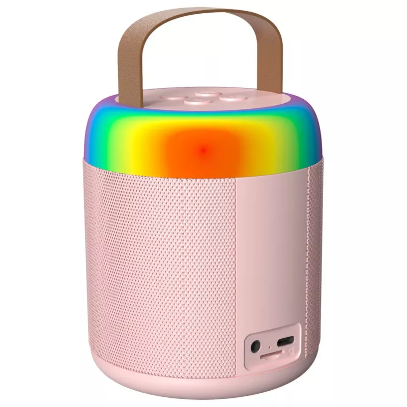MOZOS MK Pink Karaoke mikrofonas su Bluetooth garsiakalbiu