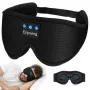 MOZOS LC001-V2 Bluetooth miego kaukė su stereo garsiakalbiais, juoda