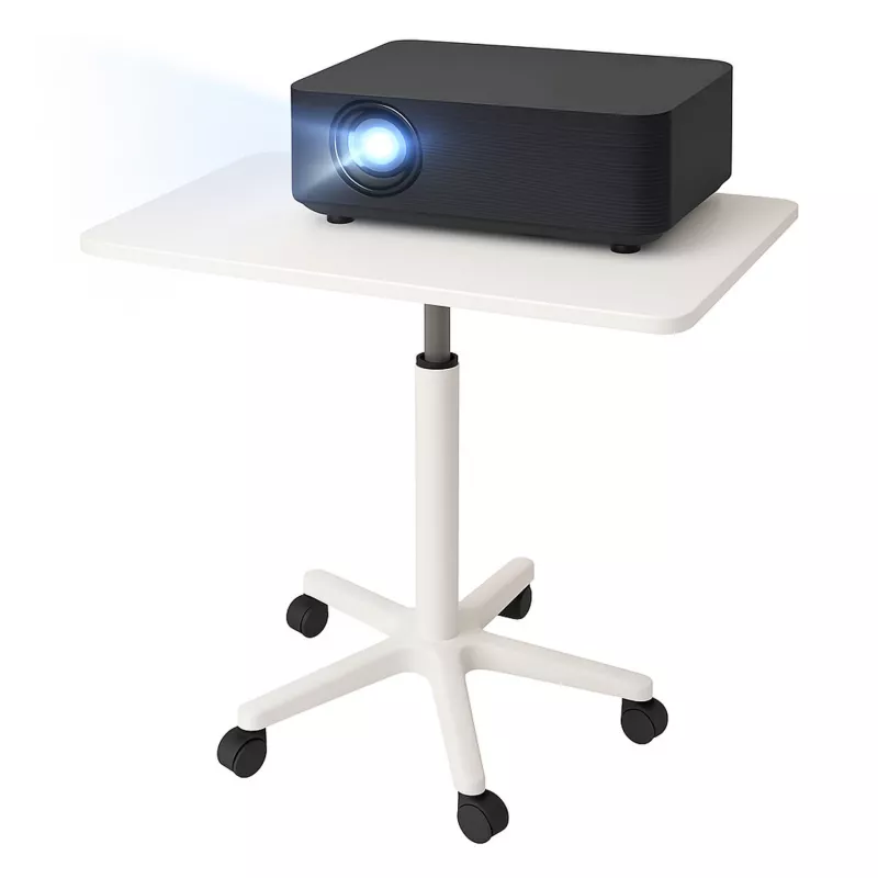 MOZOS SPM4-WH Mobilus nešiojamojo kompiuterio stalas su aukščio reguliavimu, baltas