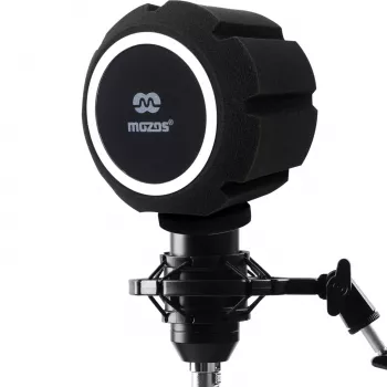 MOZOS PS-5 Sferinis porolono pop filtras mikrofonui - juodas