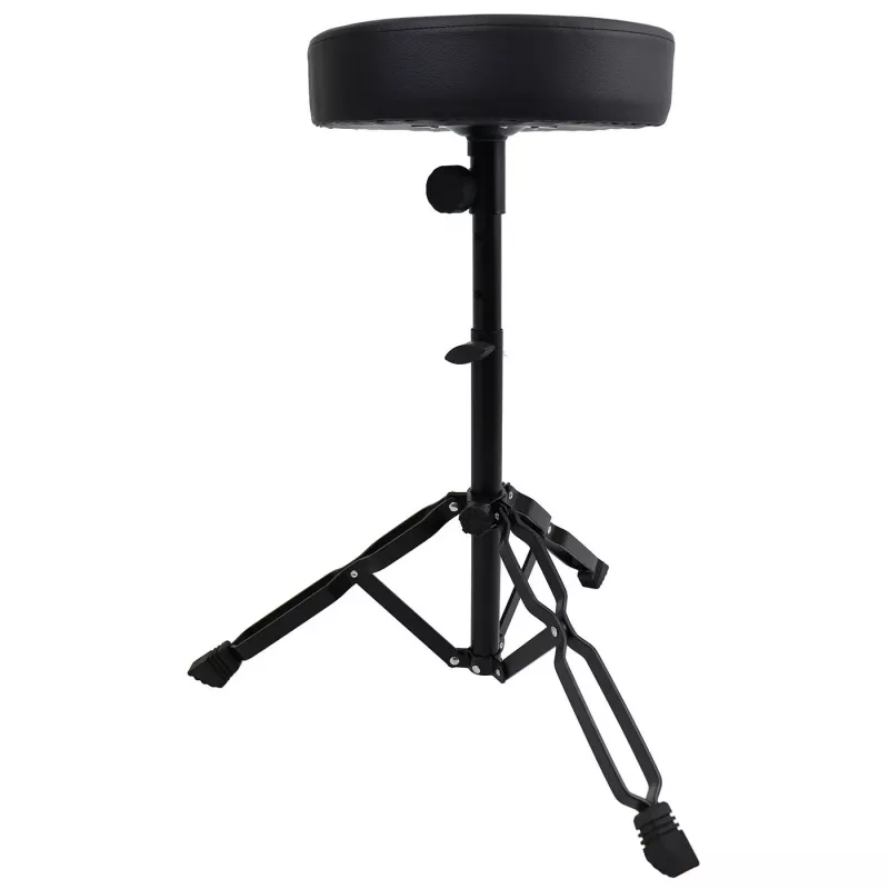 MOZOS PB02 Sulankstomas būgnų taburetė / sostas, juoda, 280 mm sėdynė, 450-550 mm aukštis