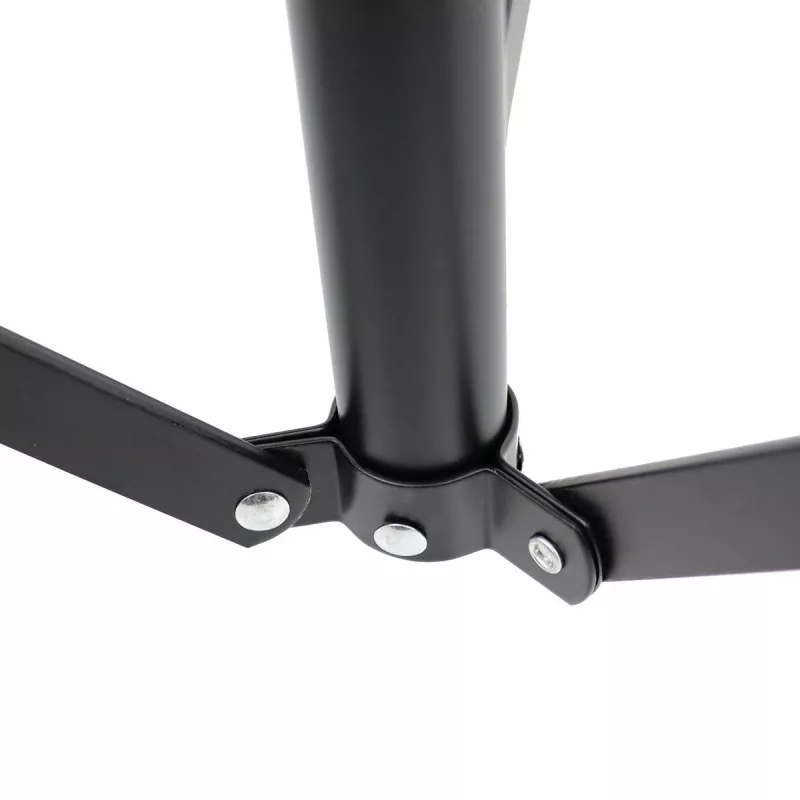 MOZOS PB02 Sulankstomas būgnų taburetė / sostas, juoda, 280 mm sėdynė, 450-550 mm aukštis