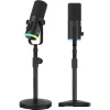 Mozos GM-ONE USB XLR RGB LED mikrofonas juodas
