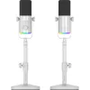 MOZOS GM-ONE White Dynamic Microphone USB XLR RGB LED