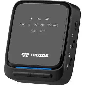 MOZOS B3 aptX HD Bluetooth 5.0 siųstuvas-imtuvas su optiniu / AUX