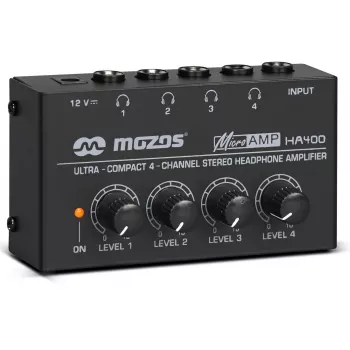 MOZOS HA400 4 kanalų stereo ausinių stiprintuvas