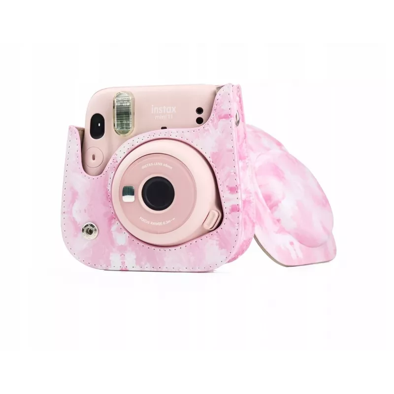 LOVEINSTANT apsauginis dėklas, skirtas Fujifilm Instax Mini 11 – Watercolor Pink Blurs
