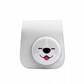 LOVEINSTANT Case Cover Pouch, skirta Fujifilm Instax Mini 11 – šuns dizainas, pilka