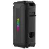 TONSIL Party Dance 1600 nešiojamas Bluetooth kolonėlių garsiakalbis su LED šviesomis, karaoke, 1600W PMPO, 80W RMS, 10 inch žemų dažnių garsiakalbiu, TWS, FM radiju, mikrofonu ir nuotolinio valdymo pulteliu
