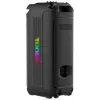 TONSIL Party Dance 1600 nešiojamas Bluetooth kolonėlių garsiakalbis su LED šviesomis, karaoke, 1600W PMPO, 80W RMS, 10 inch žemų dažnių garsiakalbiu, TWS, FM radiju, mikrofonu ir nuotolinio valdymo pulteliu