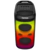 TONSIL Party Dance 1600 nešiojamas Bluetooth kolonėlių garsiakalbis su LED šviesomis, karaoke, 1600W PMPO, 80W RMS, 10 inch žemų dažnių garsiakalbiu, TWS, FM radiju, mikrofonu ir nuotolinio valdymo pulteliu