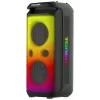 TONSIL Party Dance 1600 nešiojamas Bluetooth kolonėlių garsiakalbis su LED šviesomis, karaoke, 1600W PMPO, 80W RMS, 10 inch žemų dažnių garsiakalbiu, TWS, FM radiju, mikrofonu ir nuotolinio valdymo pulteliu