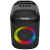 Tonsil Party Dance 800 nešiojamas Bluetooth garsiakalbis su karaoke, disko LED, 80 W RMS, 2x8 inch žemų dažnių garsiakalbiais, juodas