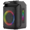 Tonsil Party Dance 800 nešiojamas Bluetooth garsiakalbis su karaoke, disko LED, 80 W RMS, 2x8 inch žemų dažnių garsiakalbiais, juodas
