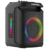 Tonsil Party Dance 800 nešiojamas Bluetooth garsiakalbis su karaoke, disko LED, 80 W RMS, 2x8 inch žemų dažnių garsiakalbiais, juodas