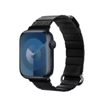 Crong Eclipse Odinė Magnetinė Apyrankė Apple Watch 44/45/46/49 mm (Juoda)