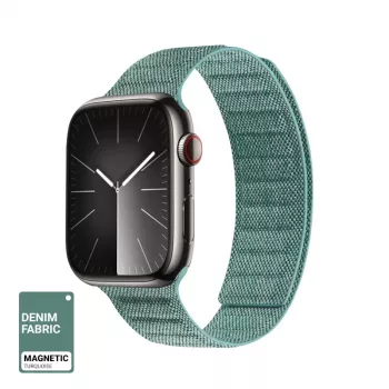 Crong Melange Woven Nylon Apple Watch Strap 38/40/41/42 mm Turquoise