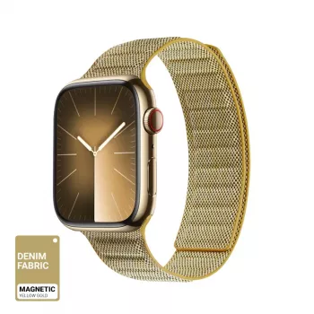 Crong Melange magnetinis dirželis Apple Watch 38/40/41/42 mm (geltonas melange)