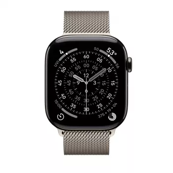 Crong Milano Steel – Nerūdijančio plieno dirželis, skirtas Apple Watch 44/45/46/49 mm (Šampano spalvos)