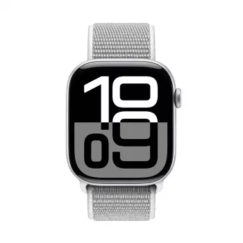 Crong Nylon Sport Loop, skirta Apple Watch 38/40/41/42 mm (Silver Grey)