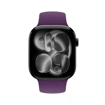 Crong Liquid Silicone Sport Band, skirta Apple Watch 44/45/46/49 mm - Slyvinė