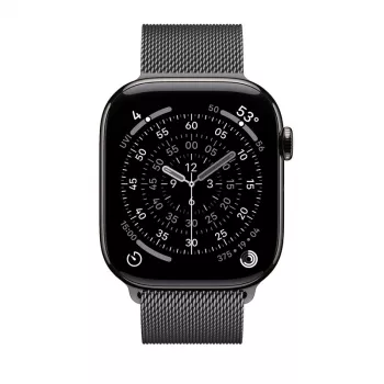 Crong Milano Steel – Nerūdijančio plieno apyrankė Apple Watch 38/40/41/42 mm (Grafito)
