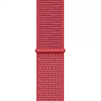 Crong Nylon Sport Loop, skirta Apple Watch 38/40/41/42 mm, raudona