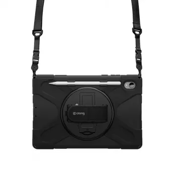Crong Defender Plus Dėklas, skirtas Samsung Galaxy Tab S11 11 colių – Juodas