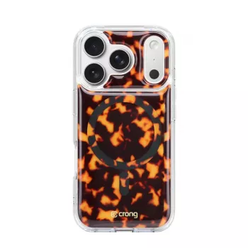 Crong Deluxe MAG Cover – Dėklas, skirtas iPhone 17 Pro, MagSafe (Tortoise)