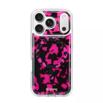 Crong Deluxe MAG Cover Case iPhone 17 Pro Max su MagSafe (Pink Tortoise)