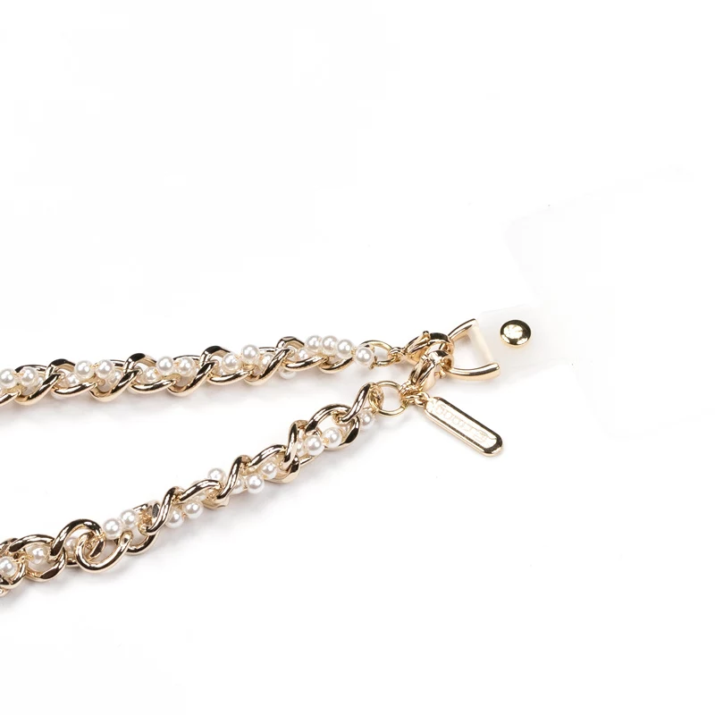 Crong Phone Charm Pearl Twist – elegantiškas raktų pakabukas telefono dėklui