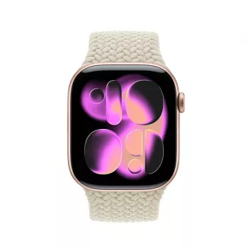 Crong Wave Band Braided Nylon Strap for Apple Watch 38/40/41/42 mm (Beige)