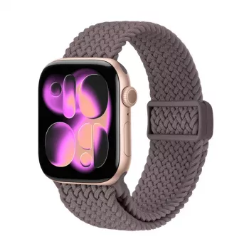 Crong Wave Band Braided Nylon Strap for Apple Watch 38/40/41/42 mm Brown