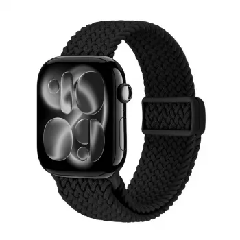 Crong Wave Band Braided Strap, Apple Watch 38/40/41/42 mm (Juoda)