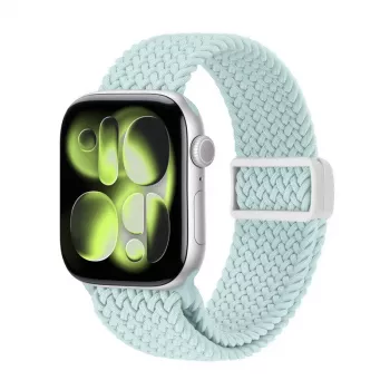 Crong Wave Band Braided Fabric Watch Band for Apple Watch 38/40/41/42 mm (Mint)