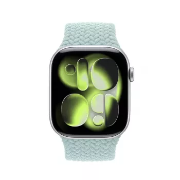 Crong Wave Band Braided Fabric Watch Band for Apple Watch 38/40/41/42 mm (Mint)
