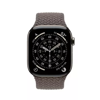 Crong Wave Band - Braided Strap for Apple Watch 44/45/46/49 mm (Brown)