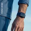 Crong Wave Band Braided Nylon Solo Loop, skirta Apple Watch 44/45/46/49 mm (Navy Blue)