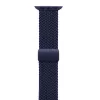 Crong Wave Band Braided Nylon Solo Loop, skirta Apple Watch 44/45/46/49 mm (Navy Blue)