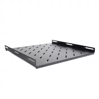 RACKTEL RL-P800S 1U 19 colių fiksuota lentyna 800 mm gylio, 80 kg talpa, juoda