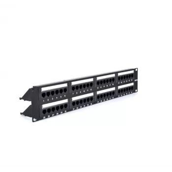 RACKTEL RL-PP4885E 48-Port Cat.5e UTP Patch Panel 2U 19-Inch Black