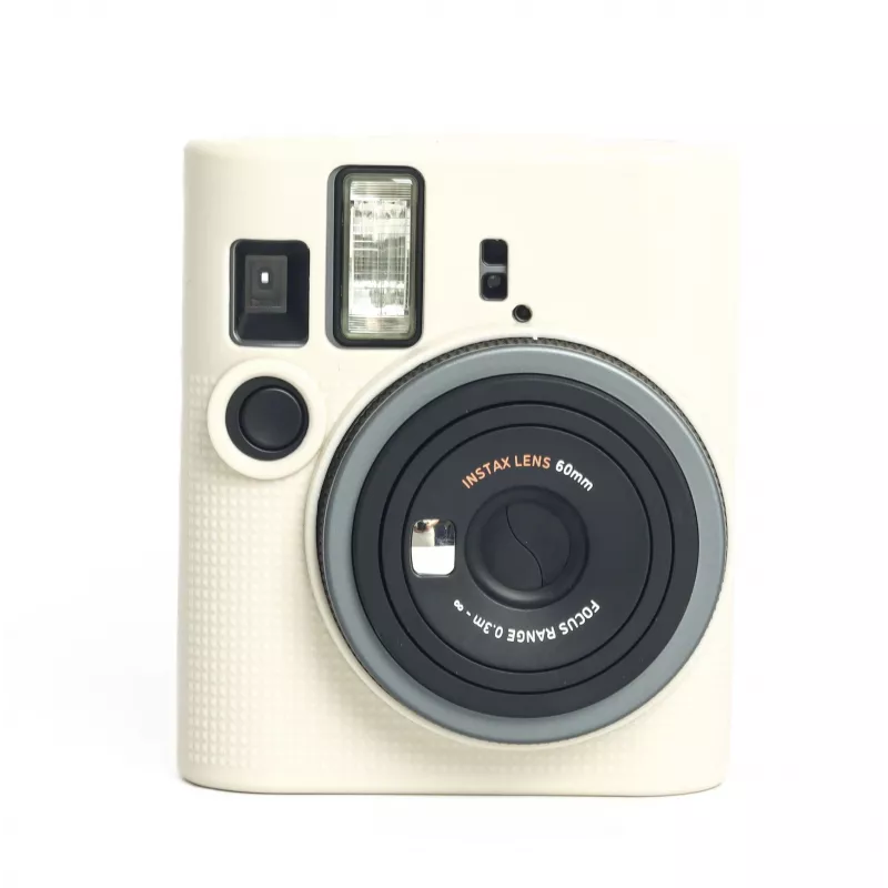 LOVEINSTANT Silicone Protective Case, Fujifilm Instax Mini 41 – White/Beige