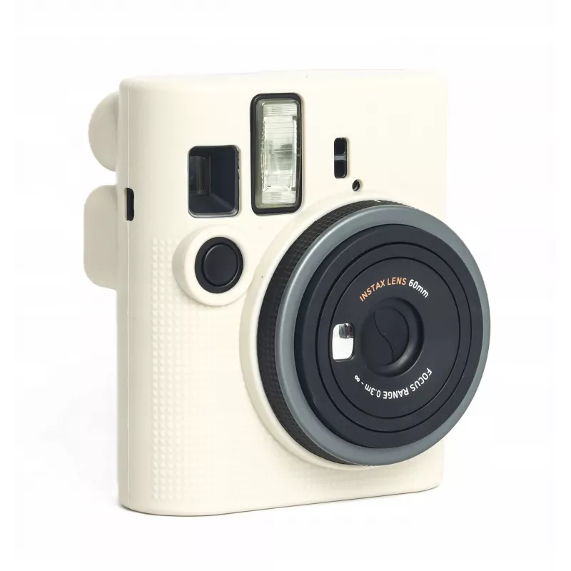 LOVEINSTANT Silicone Protective Case, Fujifilm Instax Mini 41 – White/Beige