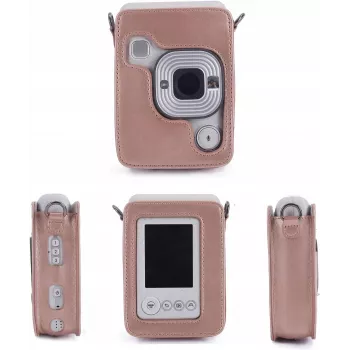 LOVEINSTANT Apsauginis dėklas, skirtas Fujifilm Instax Mini LiPlay - blizganti rožinė