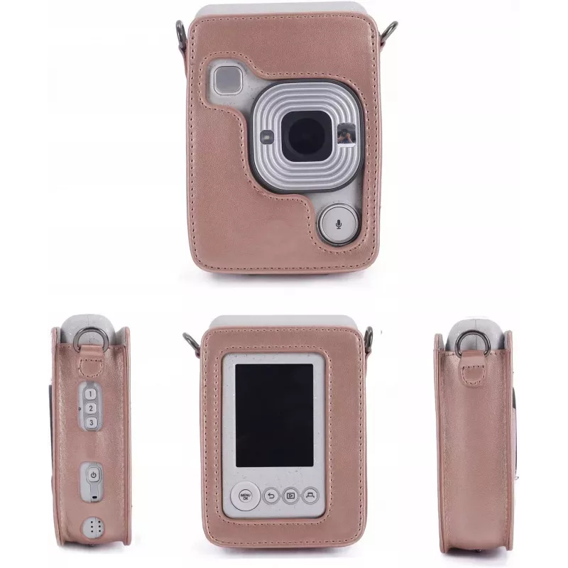 LOVEINSTANT Apsauginis dėklas, skirtas Fujifilm Instax Mini LiPlay - blizganti rožinė
